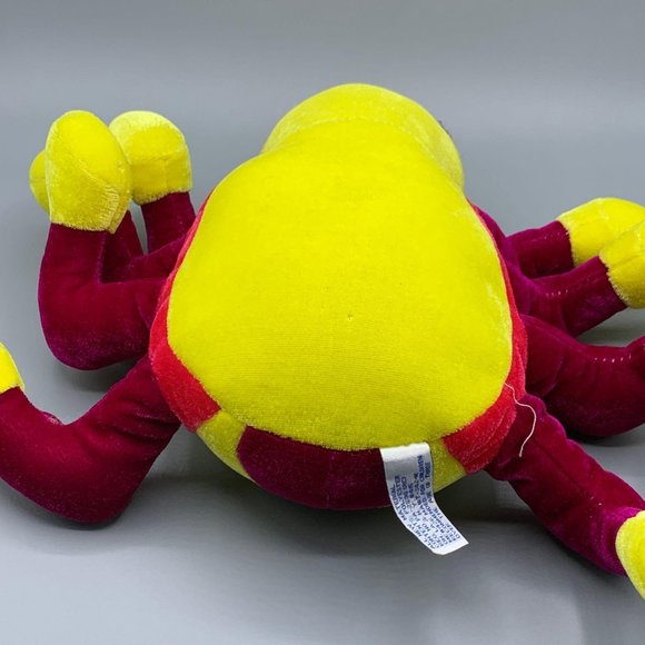 BJ Toy Co. Purple & Yellow Plush Spider Toy 9" - Picture 7 of 10
